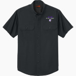 MATTIE T BLOUNT HIGH SCHOOL LEOPARDS <span class="pdp-name-mascot">MATTIE T BLOUNT LEOPARDS</span> CornerStone Men's Short Sleeve Select Ripstop Shirt Front Thumbnail