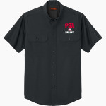 PSA Mustangs official sideline store CornerStone Men's Short Sleeve Select Ripstop Shirt Front Thumbnail