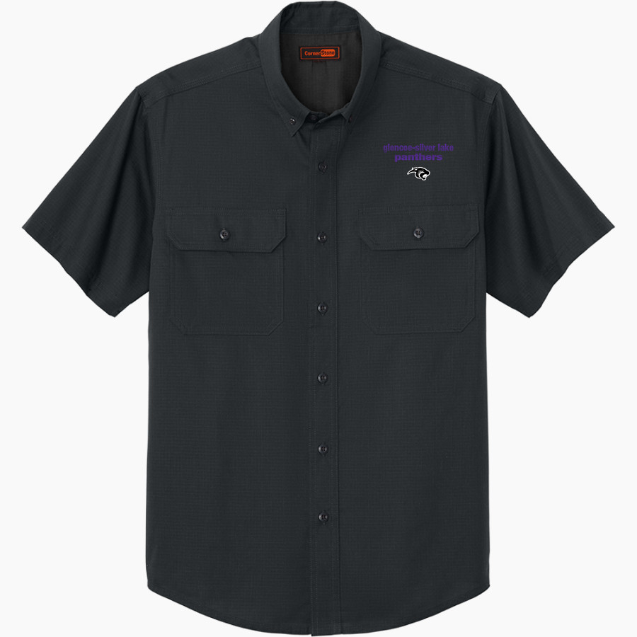 Glencoe-Silver Lake Panthers <span class="pdp-name-mascot">Glencoe Silver-Lake Panthers</span> CornerStone Men's Short Sleeve Select Ripstop Shirt
