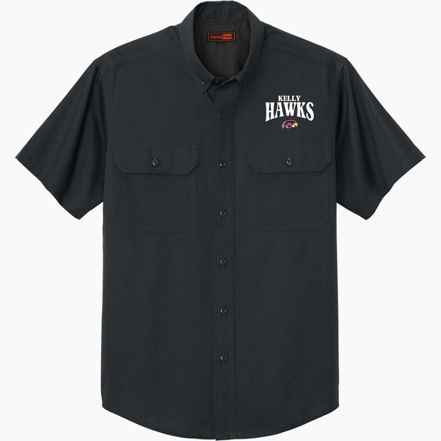 Kelly Hawks <span class="pdp-name-mascot">Kelly Hawks</span> CornerStone Men's Short Sleeve Select Ripstop Shirt