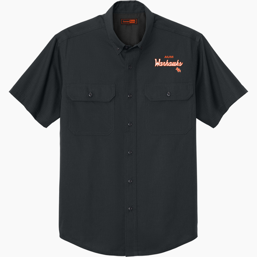 AUM Warhawks CornerStone Men's Short Sleeve Select Ripstop Shirt