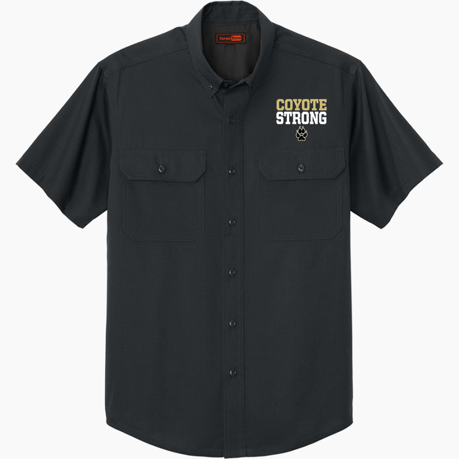 CALABASAS HIGH SCHOOL COYOTES <span class="pdp-name-mascot">CALABASAS COYOTES</span> CornerStone Men's Short Sleeve Select Ripstop Shirt