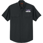 Elkhart Christian Eagles <span class="pdp-name-mascot">Elkhart Christian Eagles</span> CornerStone Men's Short Sleeve Select Ripstop Shirt Front Thumbnail