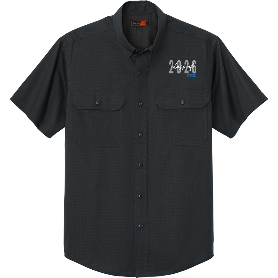 Metropolitan Wolves <span class="pdp-name-mascot">Metropolitan Community College Wolves</span> CornerStone Men's Short Sleeve Select Ripstop Shirt
