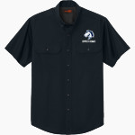 Grand Traverse Academy Mustangs <span class="pdp-name-mascot">Grand Traverse Academy Mustangs</span> CornerStone Men's Short Sleeve Select Ripstop Shirt Front Thumbnail