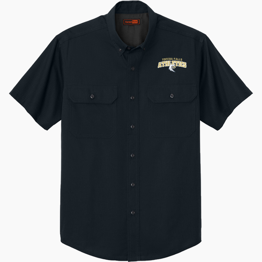 Toccoa Falls EAGLES <span class="pdp-name-mascot">TOCCOA FALLS COLLEGE EAGLES</span> CornerStone Men's Short Sleeve Select Ripstop Shirt