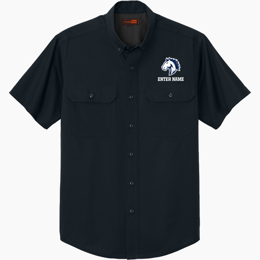 Grand Traverse Academy Mustangs <span class="pdp-name-mascot">Grand Traverse Academy Mustangs</span> CornerStone Men's Short Sleeve Select Ripstop Shirt