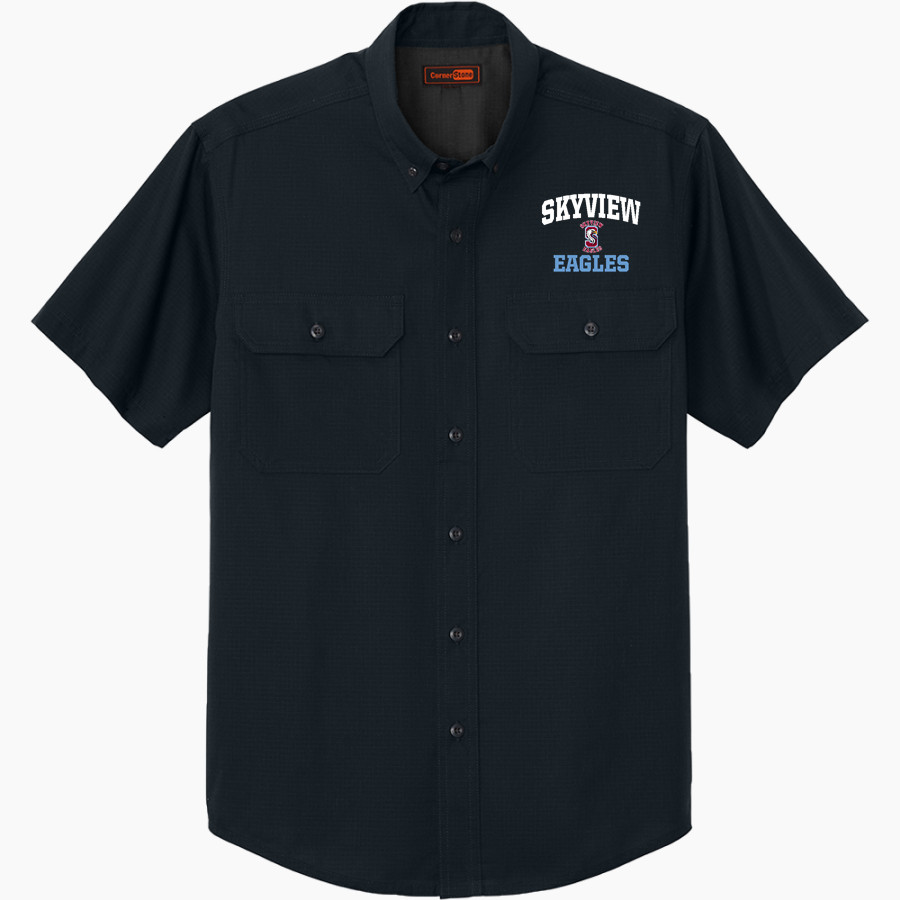 Skyview Eagles <span class="pdp-name-mascot">Skyview Middle Eagles</span> CornerStone Men's Short Sleeve Select Ripstop Shirt
