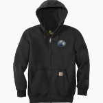 Bay Ridge Prep Tigers Carhartt Men's Rain Defender Paxton Heavyweight Hooded Zip-Front Sweatshirt Front Thumbnail