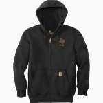 CHARLOTTE HIGH SCHOOL TROJANS Carhartt Men's Rain Defender Paxton Heavyweight Hooded Zip-Front Sweatshirt Front Thumbnail