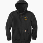 LATTA HIGH SCHOOL VIKINGS Carhartt Men's Rain Defender Paxton Heavyweight Hooded Zip-Front Sweatshirt Front Thumbnail