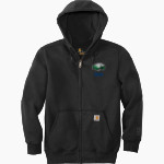 Carver Community Eagles <span class="pdp-name-mascot">Carver Community Eagles</span> Carhartt Men's Rain Defender Paxton Heavyweight Hooded Zip-Front Sweatshirt Front Thumbnail