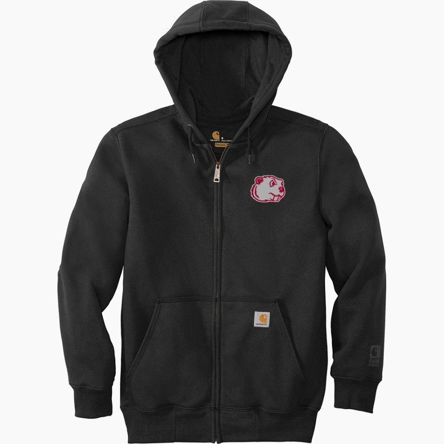 Minot State Beavers <span class="pdp-name-mascot">Minot State Beavers</span> Carhartt Men's Rain Defender Paxton Heavyweight Hooded Zip-Front Sweatshirt