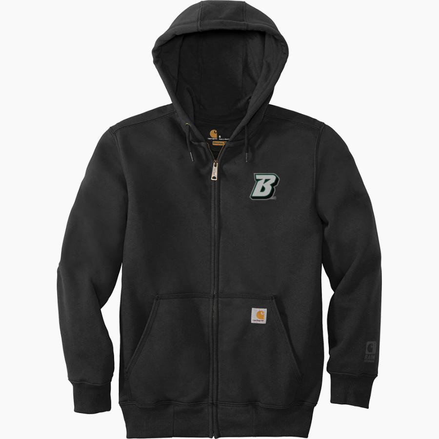 Binghamton University <span class="pdp-name-mascot">Binghamton Bearcats</span> Carhartt Men's Rain Defender Paxton Heavyweight Hooded Zip-Front Sweatshirt