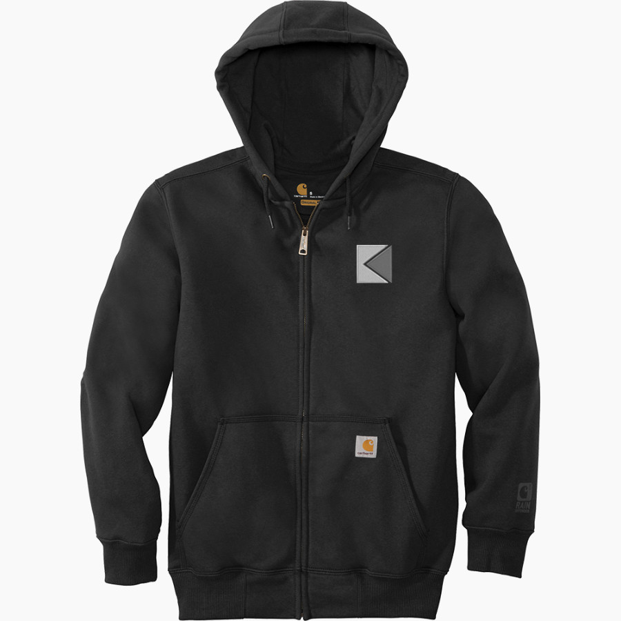 KENNY PIPE & SUPPLY Carhartt Men's Rain Defender Paxton Heavyweight Hooded Zip-Front Sweatshirt