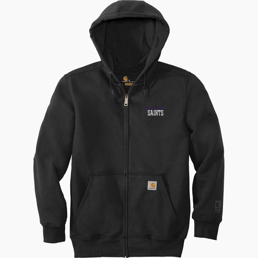 CRISTO REY HIGH SCHOOL SACRAMENTO SAINTS Carhartt Men's Rain Defender Paxton Heavyweight Hooded Zip-Front Sweatshirt