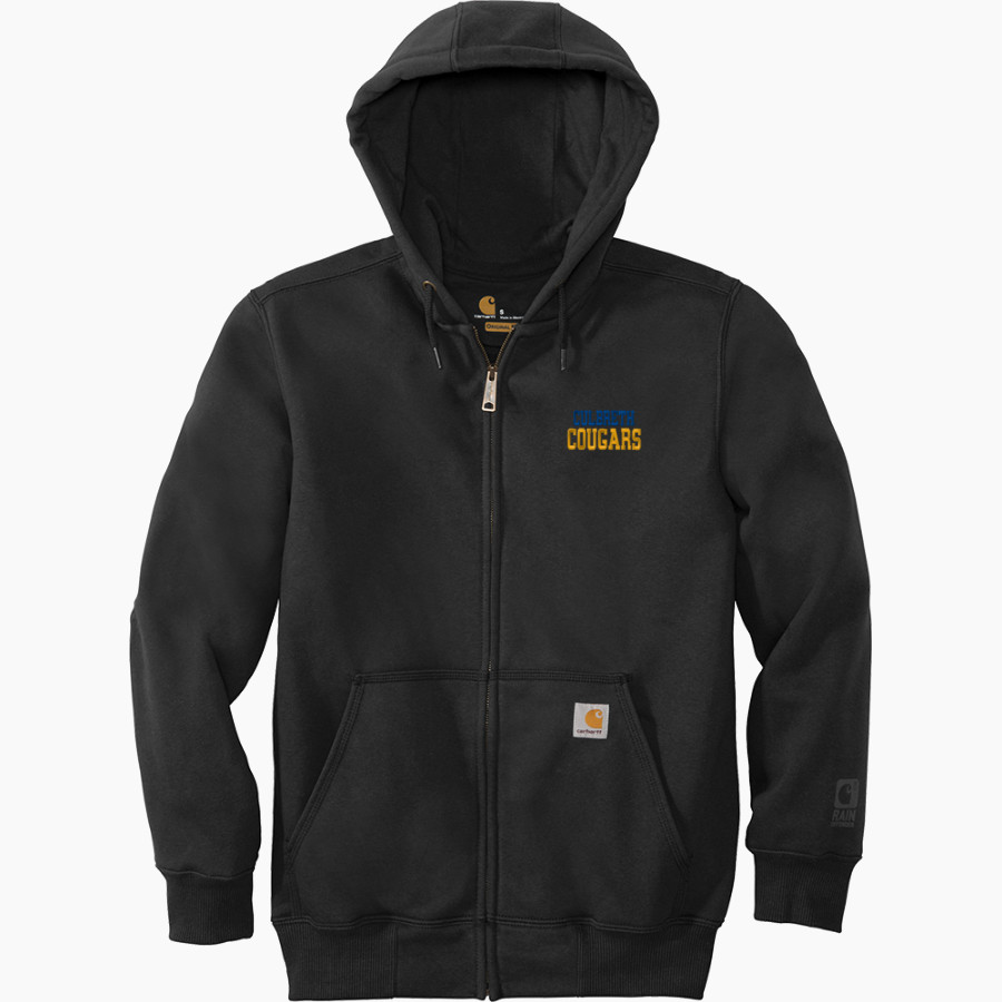 CULBRETH Cougars Carhartt Men's Rain Defender Paxton Heavyweight Hooded Zip-Front Sweatshirt