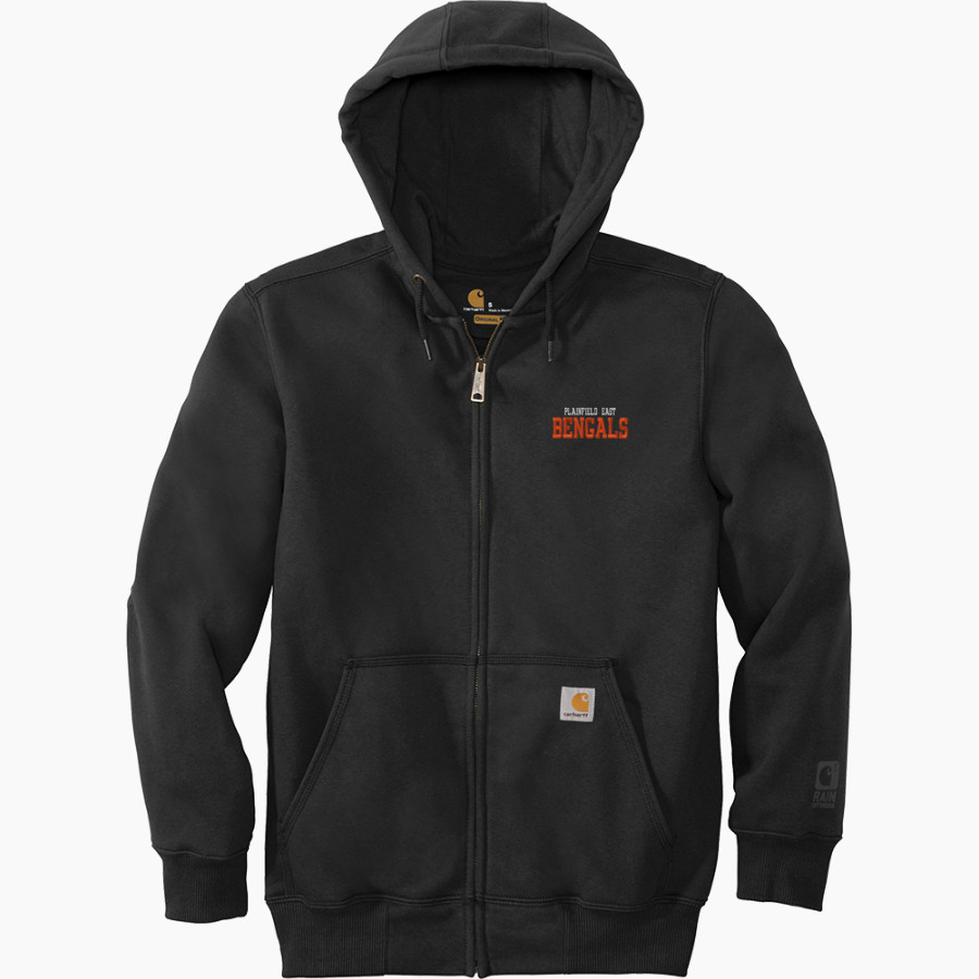 Plainfield East Bengals Carhartt Men's Rain Defender Paxton Heavyweight Hooded Zip-Front Sweatshirt