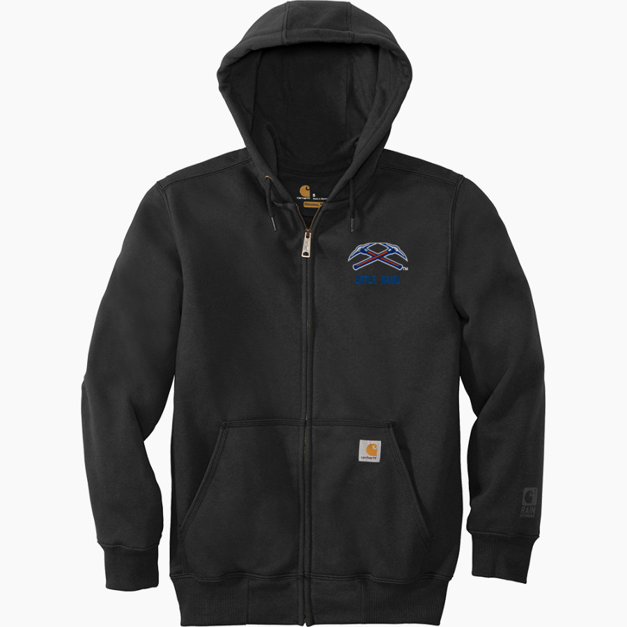 UW-Platteville PIONEERS ONLINE STORE <span class="pdp-name-mascot">UW-Platteville Pioneers</span> Carhartt Men's Rain Defender Paxton Heavyweight Hooded Zip-Front Sweatshirt