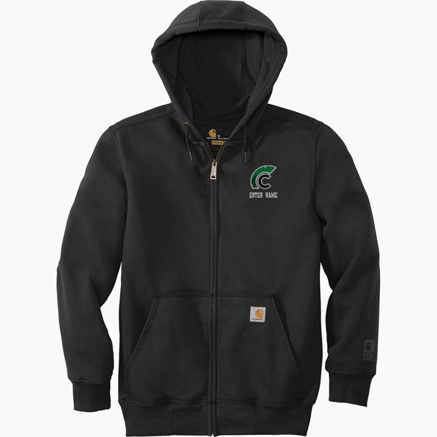 Calvary Christian Spartans <span class="pdp-name-mascot">Calvary Christian Spartans</span> Carhartt Men's Rain Defender Paxton Heavyweight Hooded Zip-Front Sweatshirt