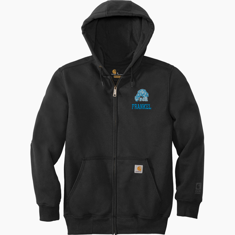 Frankel Jewish Academy Jaguars official sideline store <span class="pdp-name-mascot">Frankel Jewish Academy Jaguars</span> Carhartt Men's Rain Defender Paxton Heavyweight Hooded Zip-Front Sweatshirt