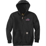Bluefield University Sideline Store <span class="pdp-name-mascot">Bluefield University</span> Carhartt Men's Rain Defender Paxton Heavyweight Hooded Zip-Front Sweatshirt Front Thumbnail