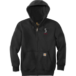 BRANTLING SKI RACING ASSOCIATION <span class="pdp-name-mascot">BRANTLING SKI RACING ASSOCIATION</span> Carhartt Men's Rain Defender Paxton Heavyweight Hooded Zip-Front Sweatshirt Front Thumbnail