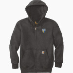 AGOURA HIGH SCHOOL CHARGERS Carhartt Men's Rain Defender Paxton Heavyweight Hooded Zip-Front Sweatshirt Front Thumbnail
