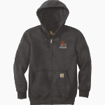 Bethlehem Eagles official sideline store <span class="pdp-name-mascot">Bethlehem Eagles</span> Carhartt Men's Rain Defender Paxton Heavyweight Hooded Zip-Front Sweatshirt Front Thumbnail