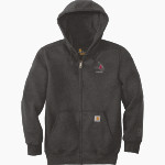 UW River Falls Falcons <span class="pdp-name-mascot">UW River Falls Falcons</span> Carhartt Men's Rain Defender Paxton Heavyweight Hooded Zip-Front Sweatshirt Front Thumbnail