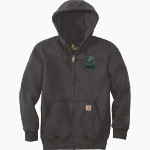 Gunston Herons Carhartt Men's Rain Defender Paxton Heavyweight Hooded Zip-Front Sweatshirt Front Thumbnail