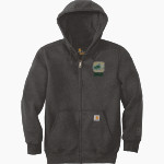 Racine Case Eagles <span class="pdp-name-mascot">Racine Case Eagles</span> Carhartt Men's Rain Defender Paxton Heavyweight Hooded Zip-Front Sweatshirt Front Thumbnail