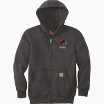 Benedictine University Mesa Redhawks <span class="pdp-name-mascot">Benedictine University Redhawks</span> Carhartt Men's Rain Defender Paxton Heavyweight Hooded Zip-Front Sweatshirt Front Thumbnail