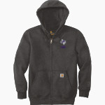 Johnson County Lions <span class="pdp-name-mascot">JOHNSON COUNTY SPORTS ASSOCIATION Lions</span> Carhartt Men's Rain Defender Paxton Heavyweight Hooded Zip-Front Sweatshirt Front Thumbnail