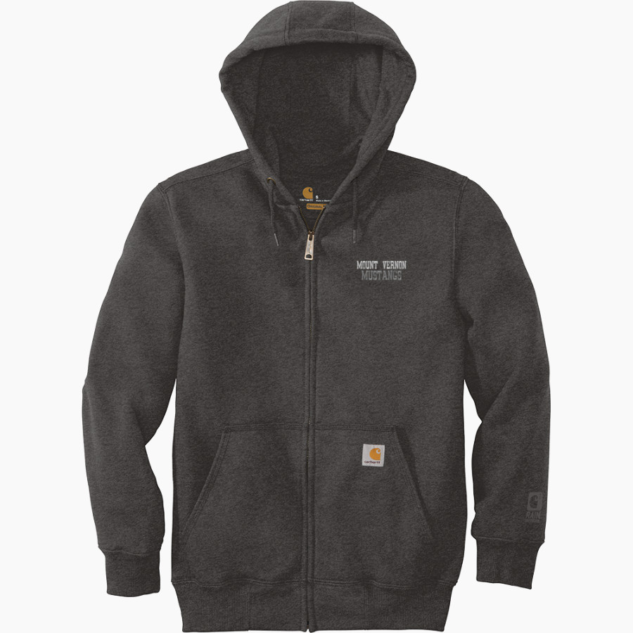 Mount Vernon School Mustangs <span class="pdp-name-mascot">Mount Vernon Mustangs</span> Carhartt Men's Rain Defender Paxton Heavyweight Hooded Zip-Front Sweatshirt