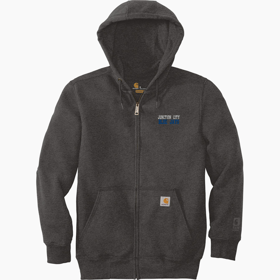 Junction City Blue Jays Carhartt Men's Rain Defender Paxton Heavyweight Hooded Zip-Front Sweatshirt