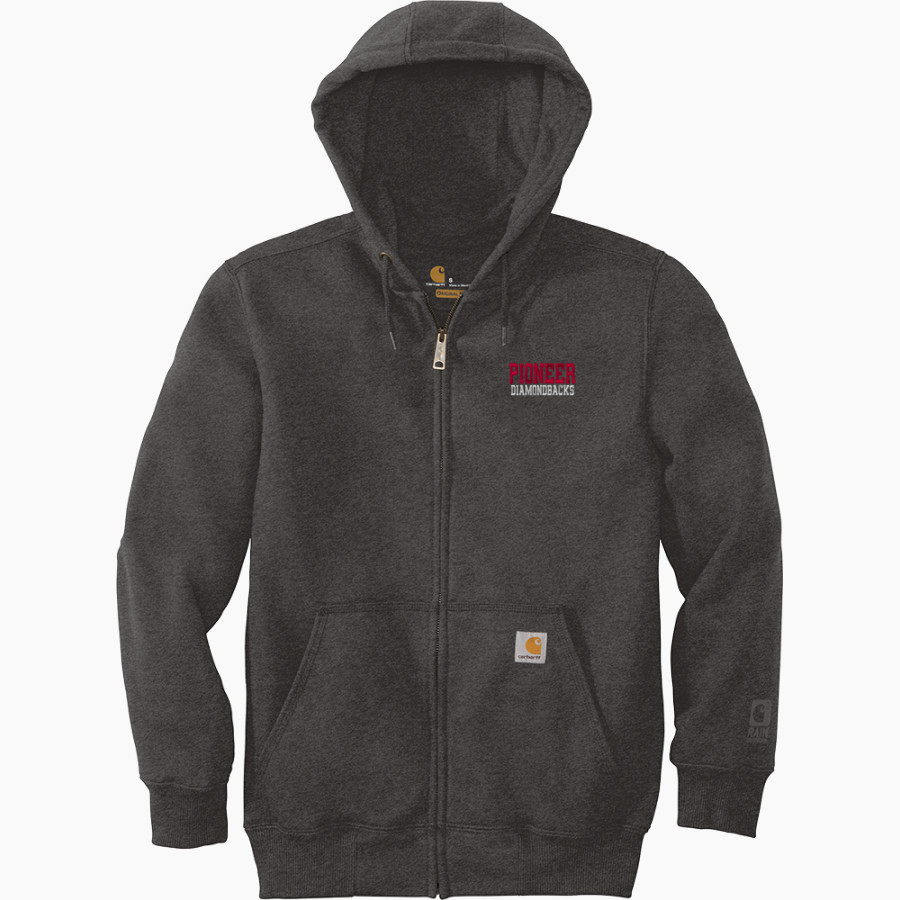 SHARYLAND PIONEER HIGH SCHOOL DIAMONDBACKS <span class="pdp-name-mascot">PIONEER DIAMONDBACKS</span> Carhartt Men's Rain Defender Paxton Heavyweight Hooded Zip-Front Sweatshirt