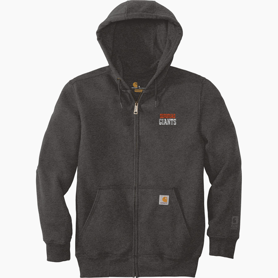 Sequoias Giants <span class="pdp-name-mascot">College of the Sequoias</span> Carhartt Men's Rain Defender Paxton Heavyweight Hooded Zip-Front Sweatshirt