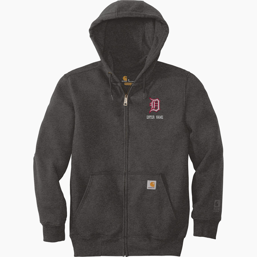 Dunedin Falcons Carhartt Men's Rain Defender Paxton Heavyweight Hooded Zip-Front Sweatshirt