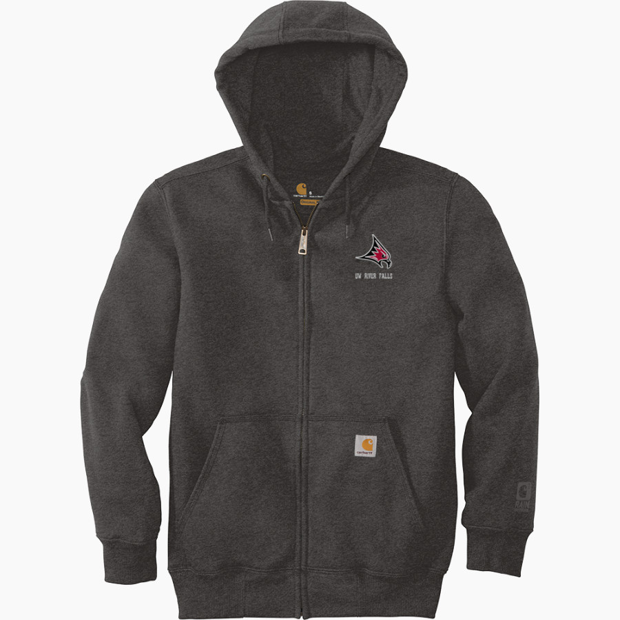 UW River Falls Falcons <span class="pdp-name-mascot">UW River Falls Falcons</span> Carhartt Men's Rain Defender Paxton Heavyweight Hooded Zip-Front Sweatshirt