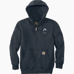 Grand Traverse Academy Mustangs <span class="pdp-name-mascot">Grand Traverse Academy Mustangs</span> Carhartt Men's Rain Defender Paxton Heavyweight Hooded Zip-Front Sweatshirt Front Thumbnail