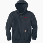 Discovery Dolphins <span class="pdp-name-mascot">Discovery School Dolphins</span> Carhartt Men's Rain Defender Paxton Heavyweight Hooded Zip-Front Sweatshirt Front Thumbnail