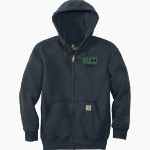 Hudson Valley Vikings Carhartt Men's Rain Defender Paxton Heavyweight Hooded Zip-Front Sweatshirt Front Thumbnail