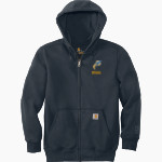 Broughal Rockets <span class="pdp-name-mascot">Broughal Rockets</span> Carhartt Men's Rain Defender Paxton Heavyweight Hooded Zip-Front Sweatshirt Front Thumbnail