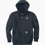 Lake Mary Rams Carhartt Men's Rain Defender Paxton Heavyweight Hooded Zip-Front Sweatshirt Front Thumbnail