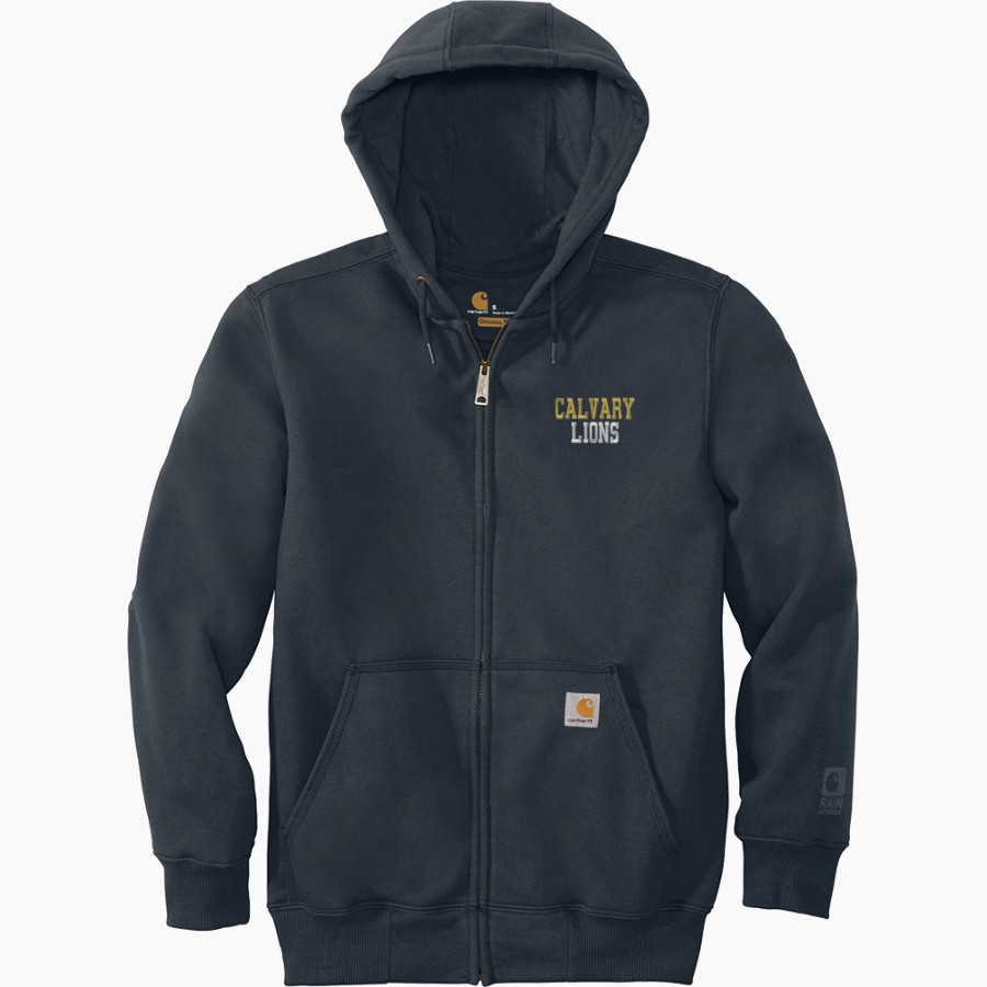 Calvary Lions Carhartt Men's Rain Defender Paxton Heavyweight Hooded Zip-Front Sweatshirt