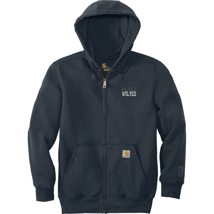 RANCHVIEW HIGH SCHOOL WOLVES <span class="pdp-name-mascot">RANCHVIEW WOLVES</span> Carhartt Men's Rain Defender Paxton Heavyweight Hooded Zip-Front Sweatshirt