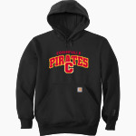 COFFEEVILLE HIGH SCHOOL PIRATES Carhartt Men's Rain Defender Paxton Heavyweight Hooded Sweatshirt Front Thumbnail