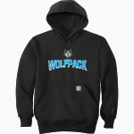RIDGEVIEW HIGH SCHOOL WOLFPACK <span class="pdp-name-mascot">RIDGEVIEW WOLFPACK</span> Carhartt Men's Rain Defender Paxton Heavyweight Hooded Sweatshirt Front Thumbnail