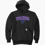Trevecca University Trojans Carhartt Men's Rain Defender Paxton Heavyweight Hooded Sweatshirt Front Thumbnail